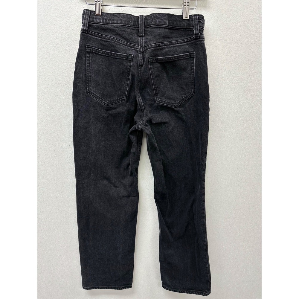 Abercrombie & Fitch The Vintage Straight High Rise Jean Washed Black 25 - Picture 5 of 5